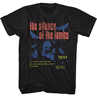 Silence Of The Lambs- To Enter The Mind Of A Killer... on a black ringspun cotton shirt