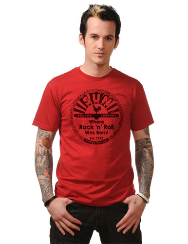 Sun Records- Where Rock N Roll Was Born! on a red shirt by Steady ...