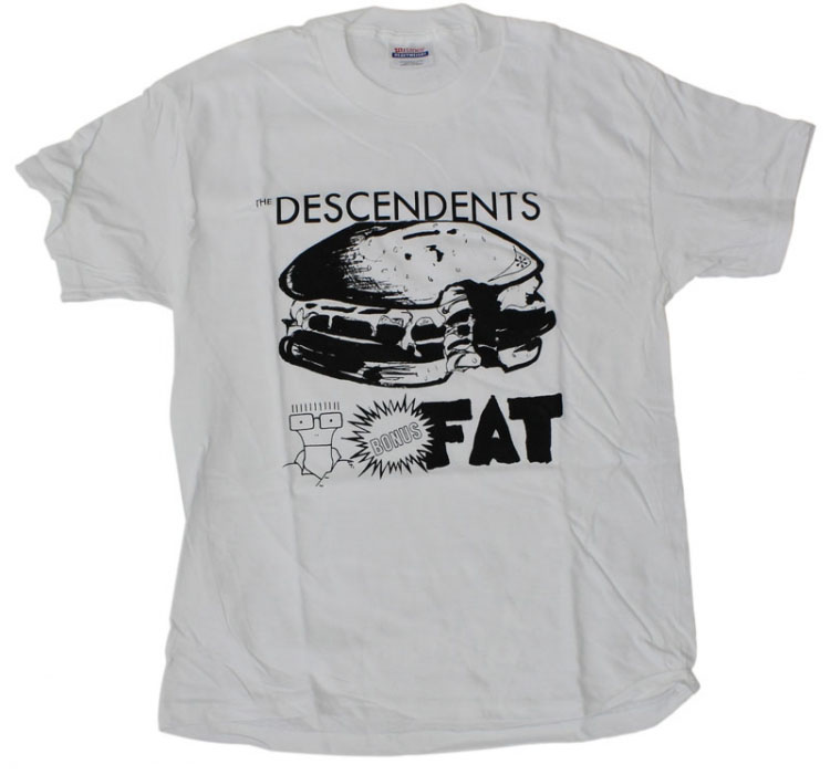 Descendents- Bonus Fat on a white shirt