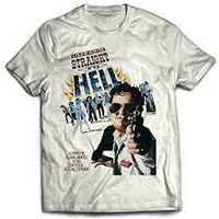 Straight To Hell- Movie Poster on a white shirt (Joe Strummer)