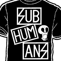 Subhumans- Logo on a black shirt