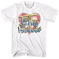 Tom Petty & The Heartbreakers- Logo on a white shirt