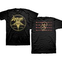 Venom- Welcome To Hell on front, Quote on back on a black shirt (Sale price!)