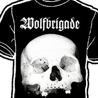 Wolfbrigade- Skull on a black shirt