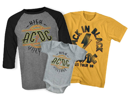 AC/DC shirts & onsies