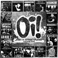 V/A- Oi! This Is Streetpunk Volume 5 LP (Black With Gold & Silver Splatter Vinyl, With Oi! Patch)