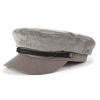 Fiddler Hat by Brixton- Grey Corduroy - SALE - XL only