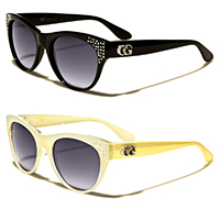 CG Womens Rhinestone Cat Eye Sunglasses (Various Colors) - SALE