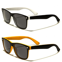 Sunglasses- Soft Rubber Two Tone Sunglasses (Various Colors)