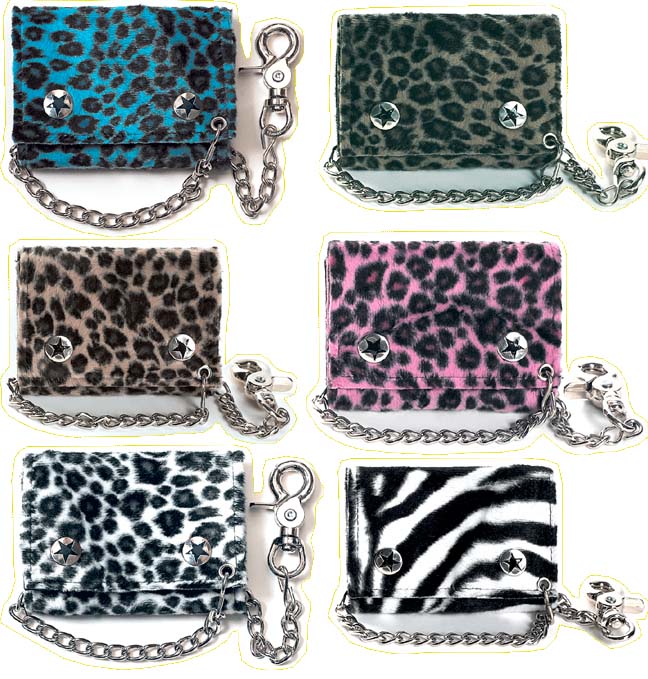 Fuzzy Leopard Print Wallet by Addicted