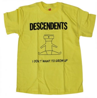 Descendents- I Don't Want To Grow Up on yellow shirt