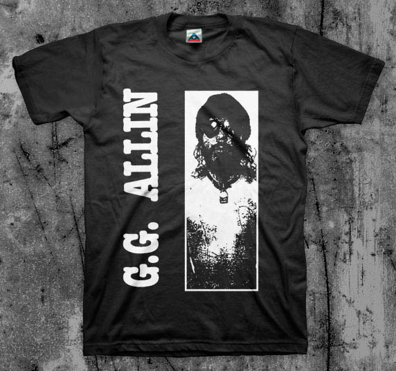 GG Allin- Picture on a black shirt