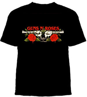 Guns N Roses- Pistols on a black shirt (Sale price!)