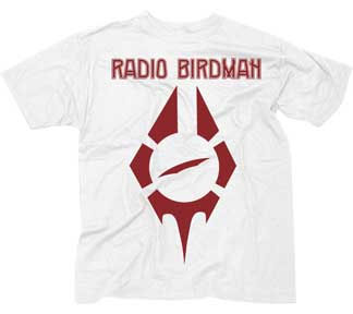 Radio Birdman- Logo on a white shirt