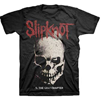 Slipknot- The Gray Chapter on front, Symbol on back on a black shirt