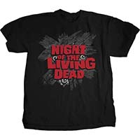 Night Of The Living Dead- Eyes on a black shirt
